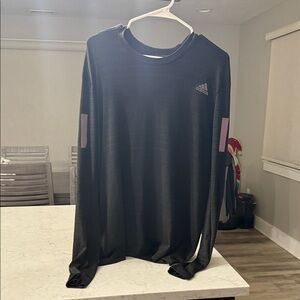 Adidas Men's Black Long Sleeve Tee